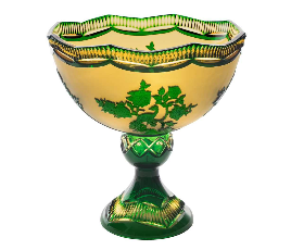 کاسه 350 پایه دار سبز عسلی پی کوک کاسه 350 پایه دار سبز عسلی پی کوک